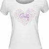 LazyPar Golf Heart Casual T-Shirts - ON SALE